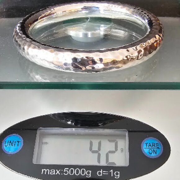 Retired Silpada Sterling Silver (.925) Hammered Bangle Bracelet - B1653 - Picture 9 of 9